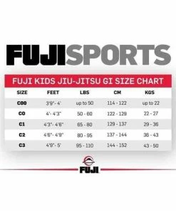 MARTIAL ARTS FUJI Kids Jiu-Jitsu Gi White Junior Training / Tournament