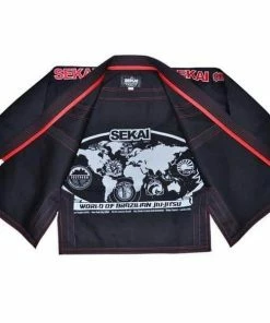 MARTIAL ARTS FUJI Sekai Jiu-Jitsu Gi Black Light Rip Stop Cotton IBJJF Approved