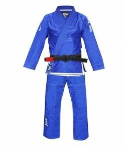 FUJI Sekai Jiu-Jitsu Gi Blue Light Rip Stop Cotton IBJJF Approved MARTIAL ARTS