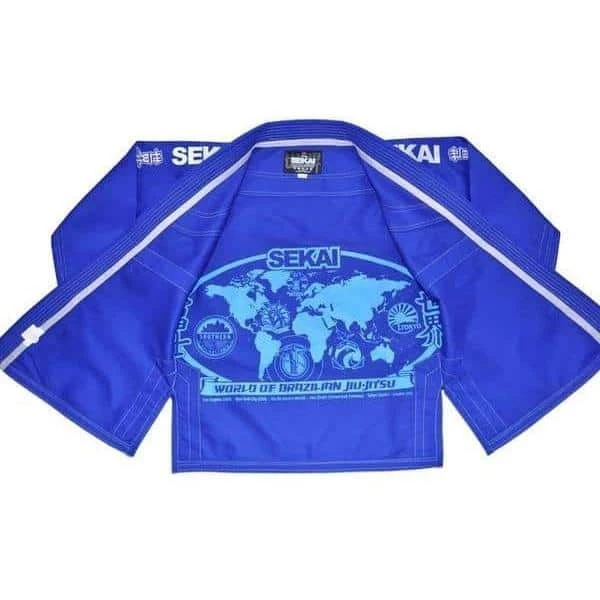 FUJI Sekai Jiu-Jitsu Gi Blue Light Rip Stop Cotton IBJJF Approved MARTIAL ARTS 7 FUJI Sekai Jiu-Jitsu Gi Blue Light Rip Stop Cotton IBJJF Approved MARTIAL ARTS