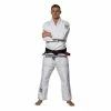 FUJI Suparaito Jiu-Jitsu Gi White Light Pearl Weave Jacket IBJJF Approved