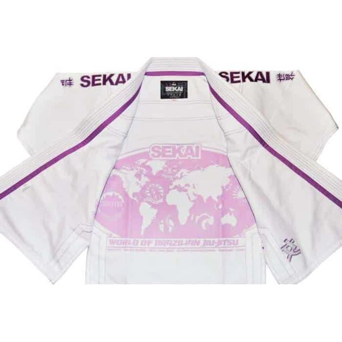 FUJI Sekai 'Onna' Women's Jiu-Jitsu Gi White Light World Champ IBJJF Approved 7 FUJI Sekai 'Onna' Women's Jiu-Jitsu Gi White Light World Champ IBJJF Approved
