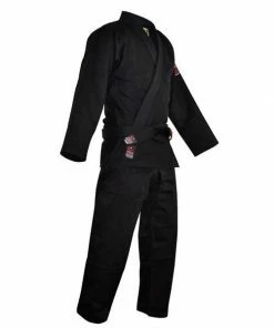 FUJI Victory Jiu-Jitsu Gi Black Light Durable Premium Cotton IBJJF Approved