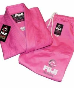 FUJI Kids Pink Ribbon Jiu-Jitsu Gi Pink 100% Cotton Tapered IBJJF Approved MARTIAL ARTS