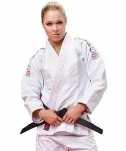 FUJI Blossom Womens Jiu-Jitsu Gi White 100% Cotton Tapered IBJJF Approved