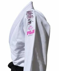 FUJI Blossom Womens Jiu-Jitsu Gi White 100% Cotton Tapered IBJJF Approved