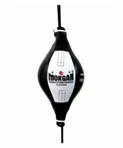 Morgan Platinum Leather Floor To Ceiling Punching Bag With Adjustable Straps