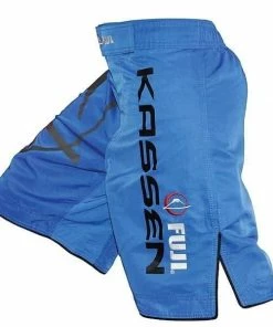 FUJI Kassen Fight Shorts Blue Boxing MMA BJJ Thai Performance Fightwear Clothing