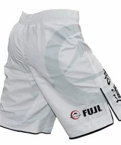 BOXING / MUAY THAI / MMA FUJI Kassen Fight Shorts White Boxing MMA BJJ Thai Pro Fightwear Clothing
