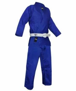MARTIAL ARTS FUJI Kids Single Weave Judo Gi Blue Tough Durable Jacket & Pants