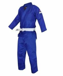 FUJI Single Weave Judo Gi Blue Tough Durable Jacket & Pants MARTIAL ARTS