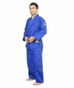 MARTIAL ARTS FUJI Competition Double Judo Gi Blue Tough Jacket & Pants Heavy Duty