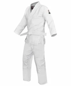 FUJI Competition Double Judo Gi White Tough Jacket & Pants Heavy Duty MARTIAL ARTS