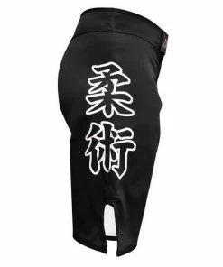 BOXING / MUAY THAI / MMA FUJI Kids Obsidian IBJJF Approved Competition Fight Shorts Durable MMA BJJ Thai