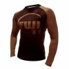 Gis FUJI IBJJF Approved Long Sleeve Rash Guard Brown MMA BJJ Thai 1 Gis FUJI IBJJF Approved Long Sleeve Rash Guard Brown MMA BJJ Thai