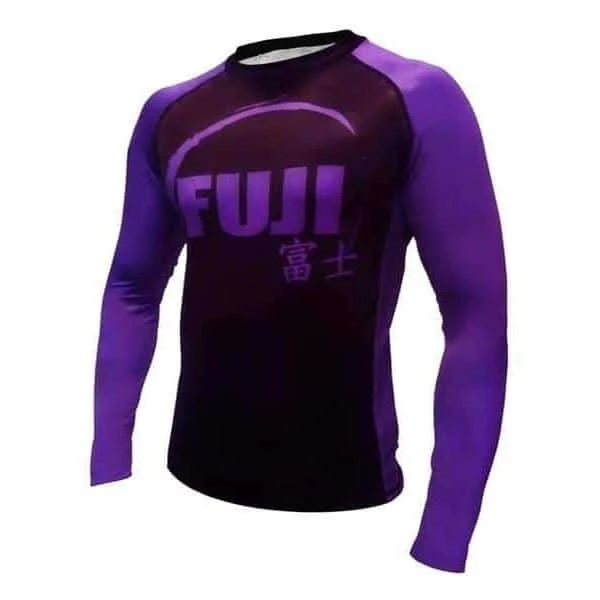 Gis FUJI IBJJF Approved Long Sleeve Rash Guard Purple MMA BJJ Thai 3 Gis FUJI IBJJF Approved Long Sleeve Rash Guard Purple MMA BJJ Thai