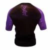 FUJI IBJJF Approved Short Sleeve Rash Guard Purple MMA BJJ Thai