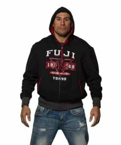 FUJI Tokyo 1969 Full Zip Hoodie Boxing MMA BJJ Thai Heavy-weight Cotton