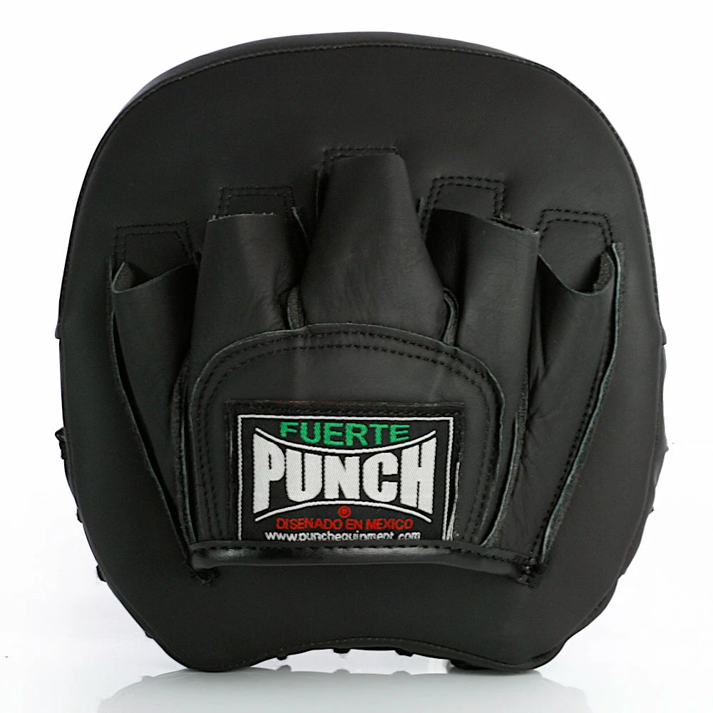 Punch Mexican Fuerte Elite Micro Leather Focus Pads PAIR - Black 9 Punch Mexican Fuerte Elite Micro Leather Focus Pads PAIR - Black