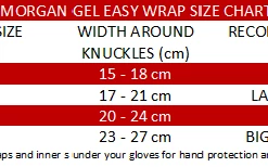 BOXING / MUAY THAI / MMA Morgan Gel Injected Neoprene Shock Easy Wraps Sparring Protection