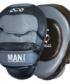 Mani Gel Curved Leather Focus Pads Boxing MMA Muay Thai Training MFP-301 BOXING / MUAY THAI / MMA