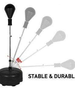 STRIKE Freestanding Cobra Punch Ball Solid Foam W/ Stable Adjustable Stand BOXING / MUAY THAI / MMA