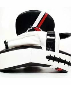 BOXING / MUAY THAI / MMA Morgan Classic All Purpose Pre-Bent Focus Pads (PAIR) White / Pink / Red