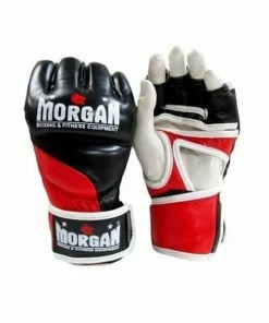 Morgan V2 Platinum Italian Leather MMA Gloves Reactive Padding