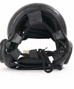 Mani Padded Full Face Metal Frame Leather Head & Nose Guard Gear BOXING / MUAY THAI / MMA