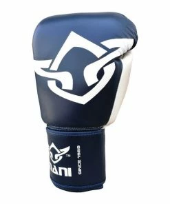 Mani Muay Thai Leather Boxing Gloves - Blue