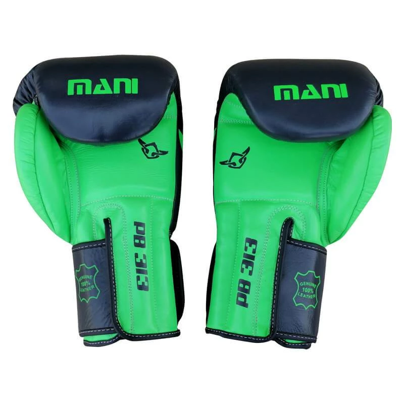 BOXING / MUAY THAI / MMA Mani Muay Thai Leather Boxing Gloves - Green 4 BOXING / MUAY THAI / MMA Mani Muay Thai Leather Boxing Gloves - Green