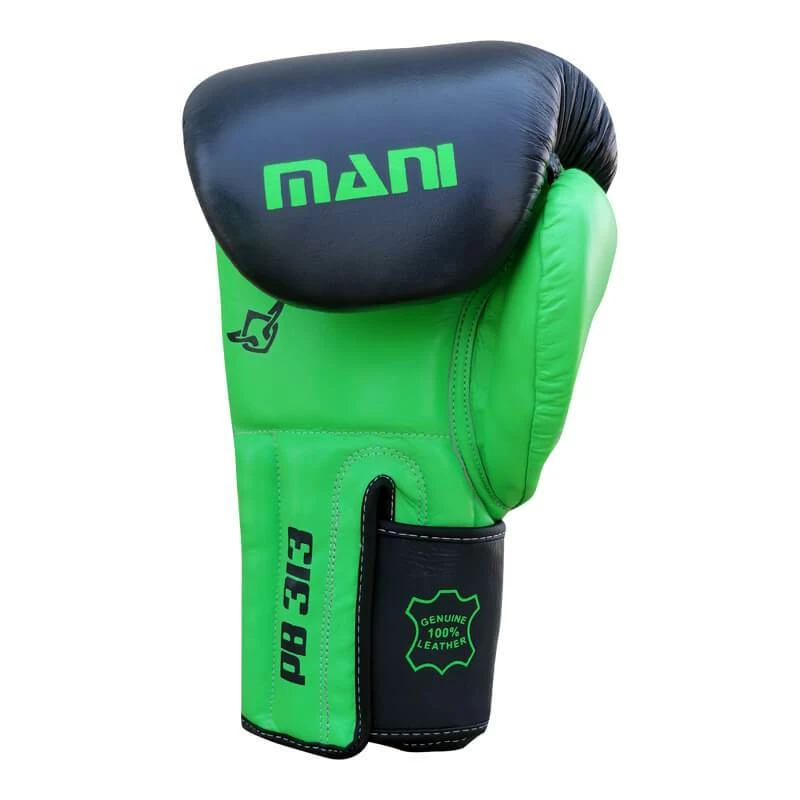 BOXING / MUAY THAI / MMA Mani Muay Thai Leather Boxing Gloves - Green 6 BOXING / MUAY THAI / MMA Mani Muay Thai Leather Boxing Gloves - Green