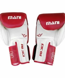 Mani Muay Thai Leather Boxing Gloves - Burgundy
