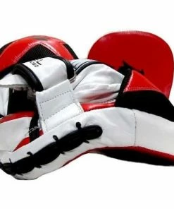 Morgan V2 Lightweight Micro Gel Injected Leather Speed Focus Pads Mitts (PAIR) BOXING / MUAY THAI / MMA