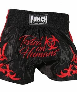 Punch Tested On Humans Muay Thai Shorts Blue/Green/Red/Black High Quality 16 Punch Tested On Humans Muay Thai Shorts Blue/Green/Red/Black High Quality