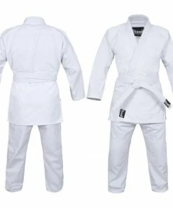 Morgan Dragon 1.5 (550sgm) White Judo Weave Uniform + Belt MARTIAL ARTS