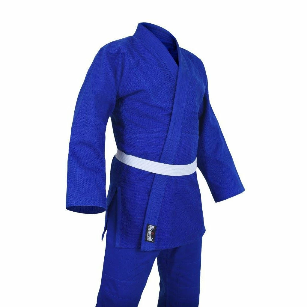 Morgan Dragon Blue 1.5 (550gsm) Judo Weave Uniform + Belt 4 Morgan Dragon Blue 1.5 (550gsm) Judo Weave Uniform + Belt