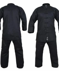 Morgan Yamasaki Kung Fu Uniform (Black Trim) - 10oz Gis