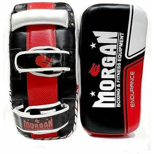 Morgan Endurance Gel Leather Curved Thai Pads (PAIR) 4 Morgan Endurance Gel Leather Curved Thai Pads (PAIR)