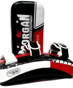 Morgan Endurance Gel Leather Curved Thai Pads (PAIR)