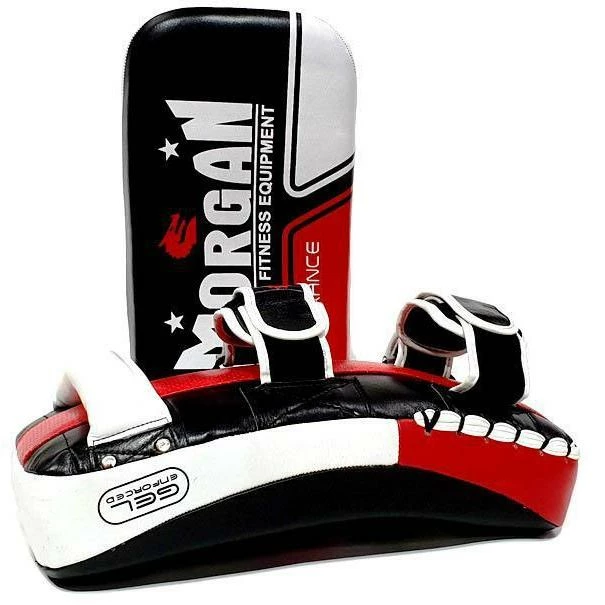 Morgan Endurance Gel Leather Curved Thai Pads (PAIR) 3 Morgan Endurance Gel Leather Curved Thai Pads (PAIR)