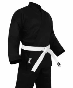 Morgan Dragon Karate Uniform (Black) - 8oz + Belt