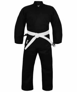 Morgan Dragon Karate Uniform (Black) - 8oz + Belt