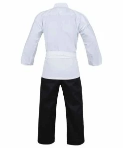 Morgan MARTIAL ARTS Dragon Karate Salt & Pepper Uniform (8oz) + Belt