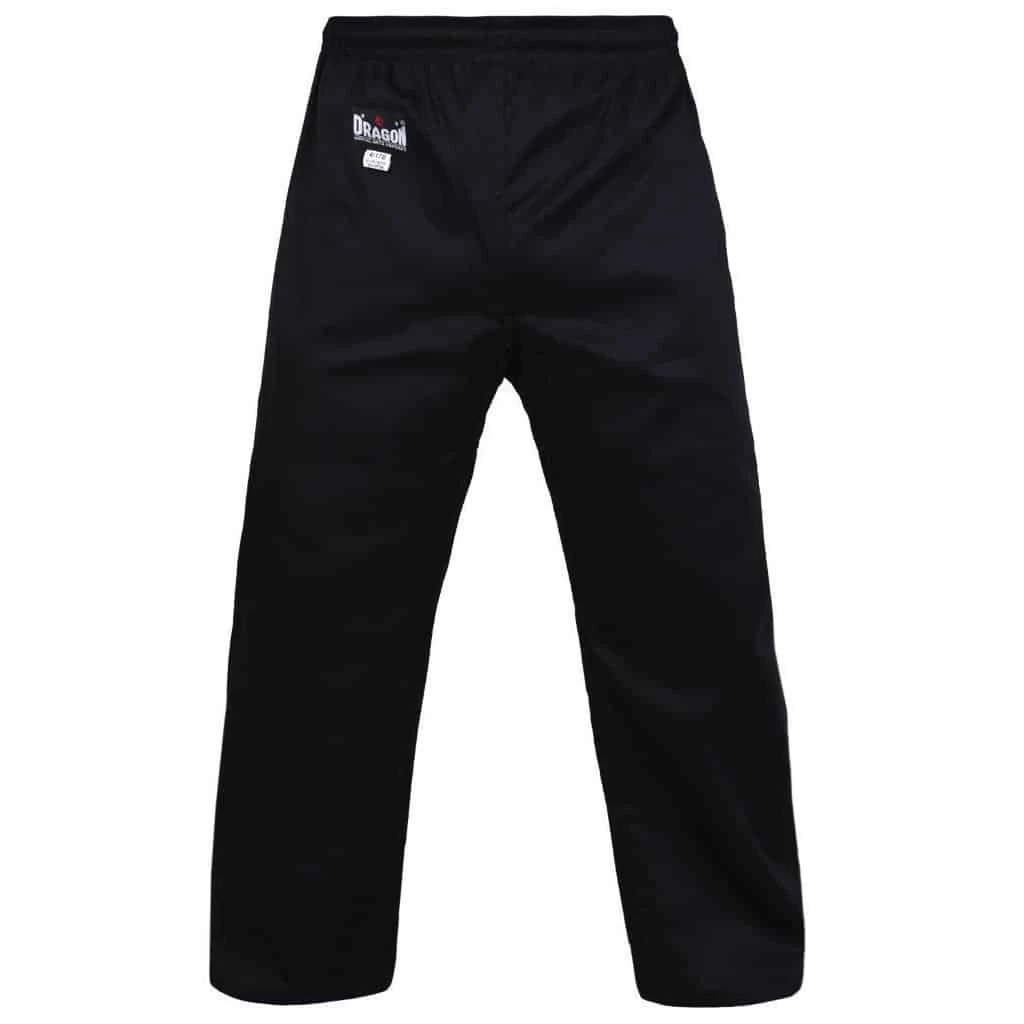 Morgan DRAGON Gi Martial Arts Pants (8oz) Black Gis 4 Morgan DRAGON Gi Martial Arts Pants (8oz) Black Gis