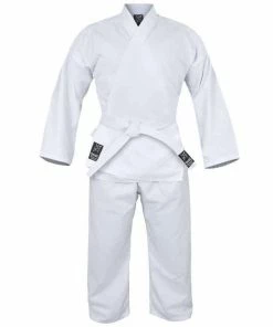 Morgan MARTIAL ARTS Yamasaki Pro White Karate Uniform (10oz) + Belt