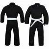 Morgan Yamasaki Pro Black Karate Uniform (10oz) + Belt