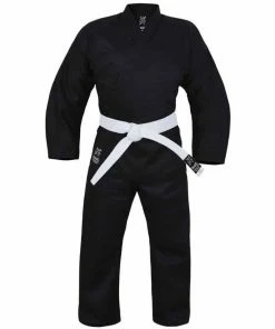 Morgan Yamasaki Pro Black Karate Uniform (10oz) + Belt