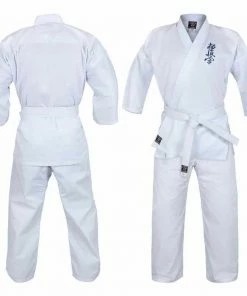 Morgan Kyokushinkai Intermediate White Uniform (8oz Poly-Cotton) + Belt