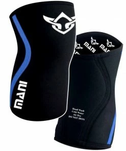 MANI Blue Knee Elbow Weight Lifting Fitness Gym Sleeve Guard Protection MKWS-100 BOXING / MUAY THAI / MMA
